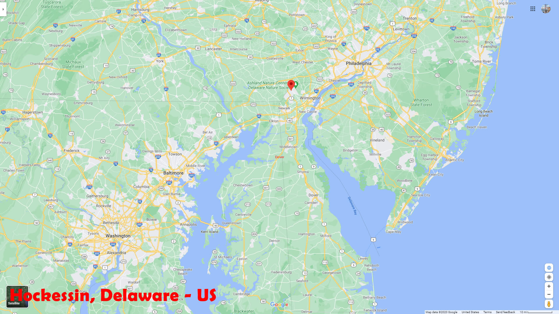 Hockessin Neighbourhood Map Delaware US